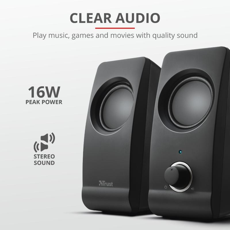 Boxe Stereo Trust Remo 2.0 Speaker Set, 8W, negru [3]