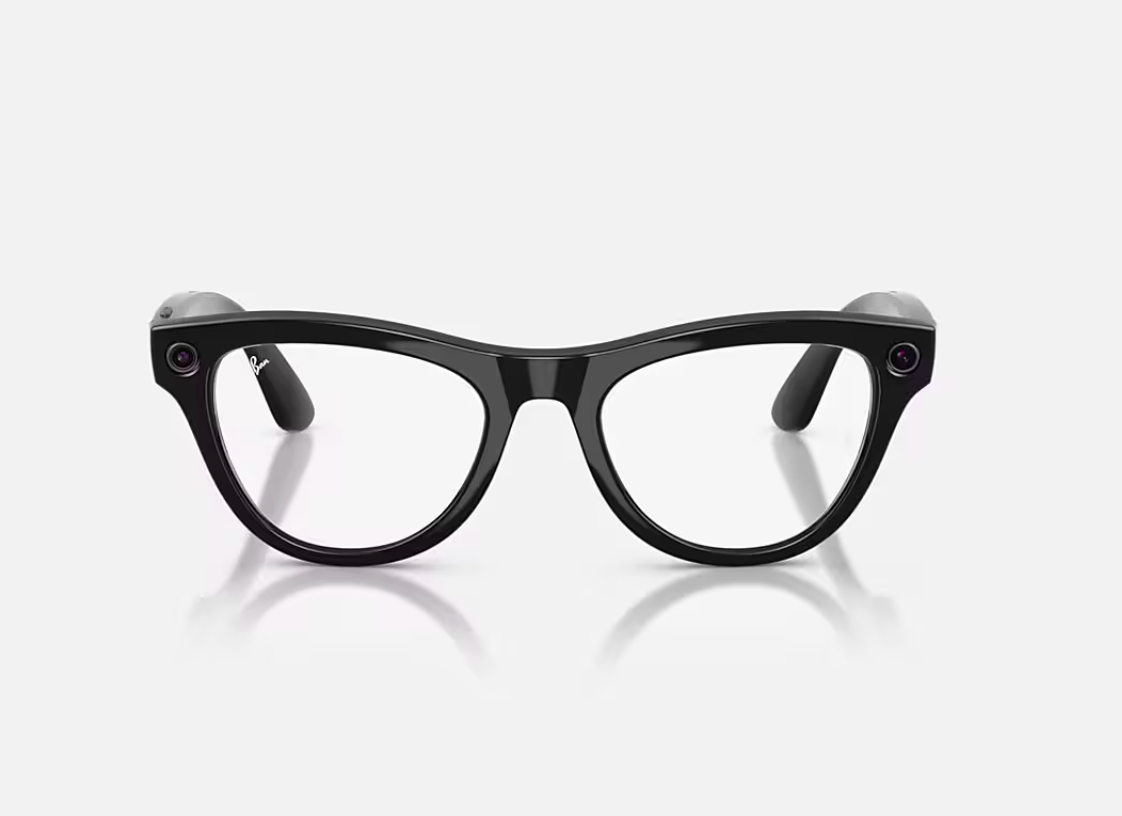 Ray-Ban Meta Skyler Gen 2 High Bridge Fit Shiny Black Clear/Amethyst Transitions 52-20 [2]