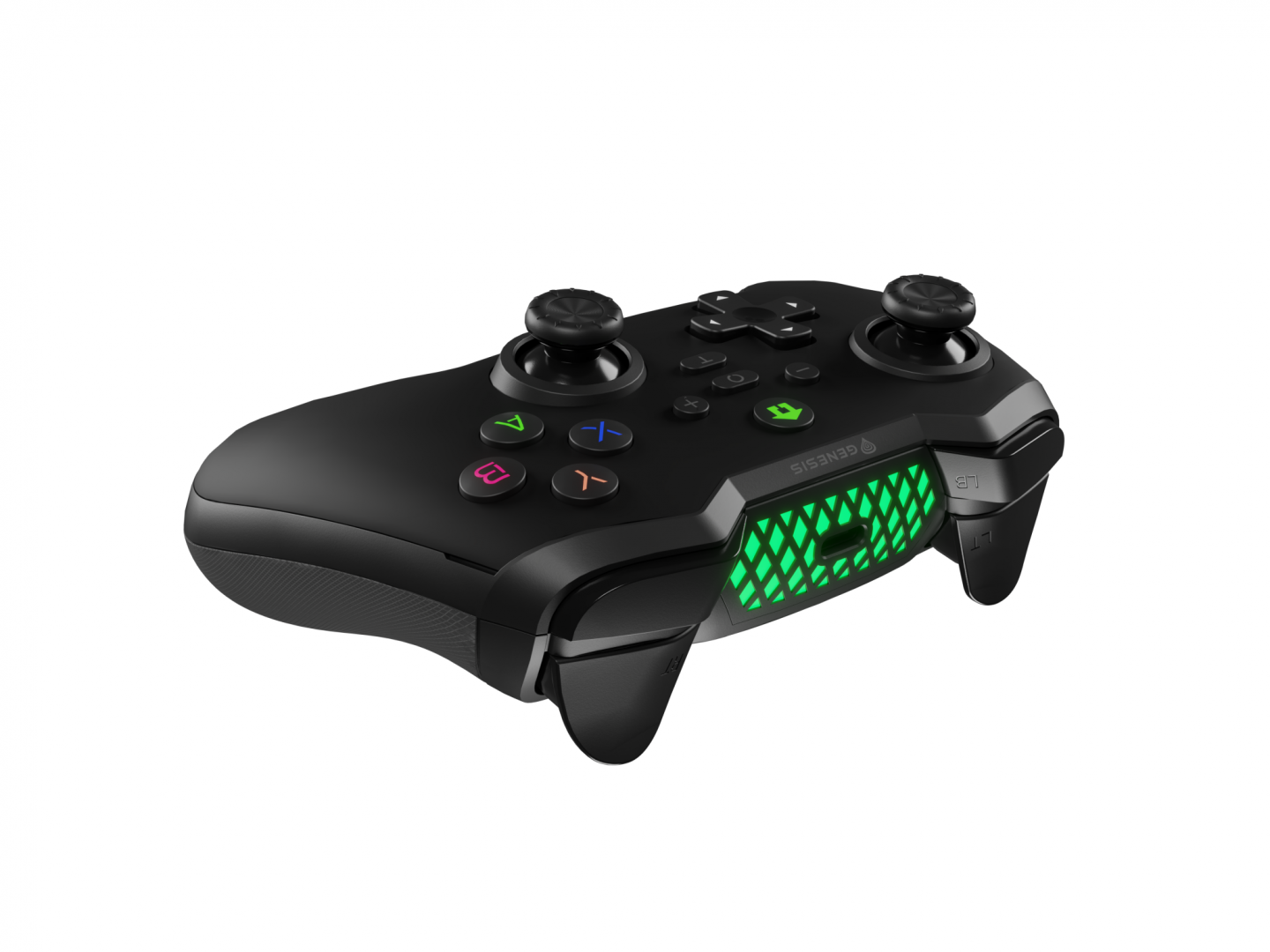 Controller wireless Genesis Mangan 400, tip Analog/Digital, interfata USB, bluetooth, numar butoane 19, lungime cablu 200 cm, acumulator 000 mAh, compatibilitate Android, iOS, MAC, Windows 10,11,7,8,  [1]