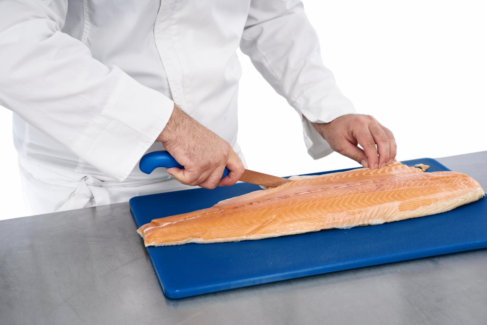 CUTIT DEZOSAT PROFESIONAL 18CM, ALBASTRU, CHEF LINE, COOKING BY HEINNER [3]
