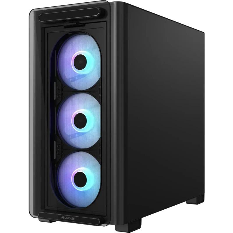 Carcasa ASUS A23 PLUS TG ARGB BLACK, RGB, Mid Tower, Black [1]