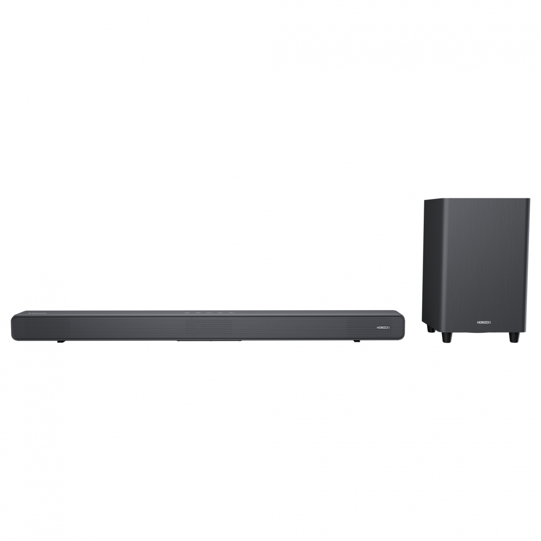 Home Cinema & Audio - SOUNDBAR HORIZON HAV-S5950W / System 2.1 / Max Audio Power 160W (40W x2 + 80W) / Digital Optical / AUX (3.5mm) / HDMI-ARC (CEC) / BT 5.4 / USB Playback / DOT-Matrix Display / Remote + Button Keys / Im