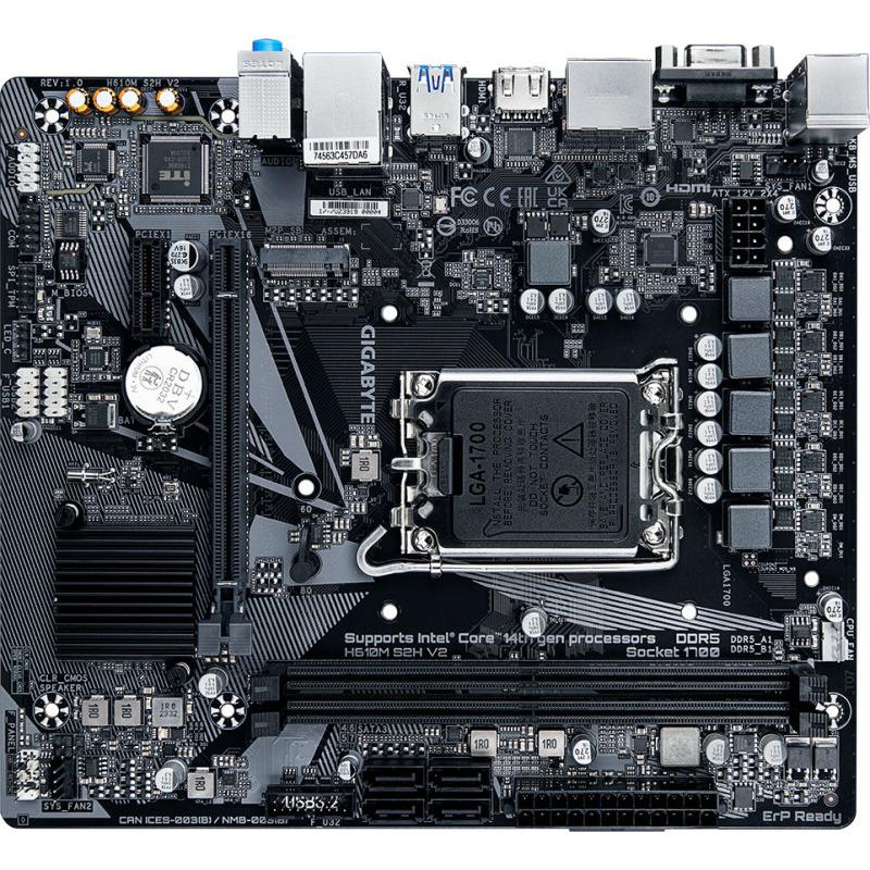 Placa de baza Gigabyte H610M S2H V2, Socket 1700, DDR5, Micro-ATX [3]