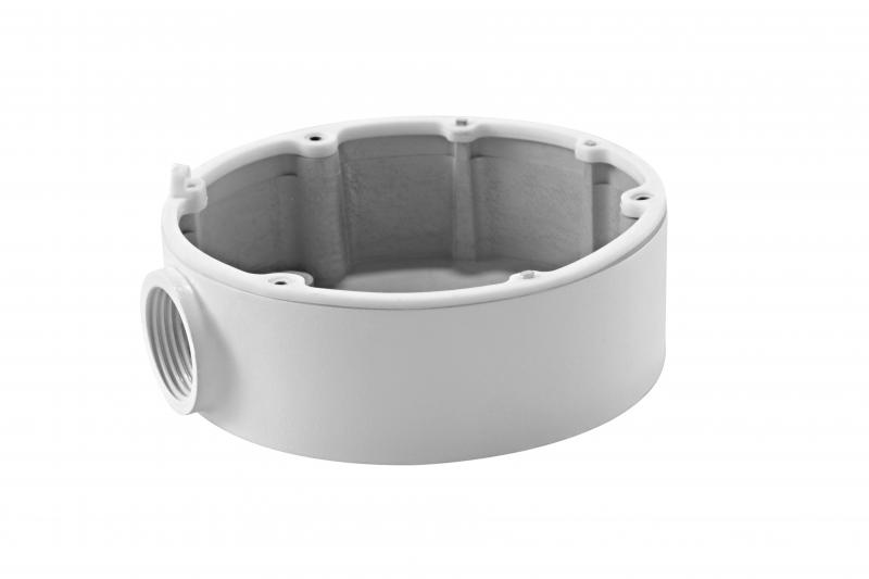 Accesorii - Hikvision Junction box DS-1280ZJ-DM18; compatibil cu DS-2CD2112-(I), DS-2CD2132-(I), aluminiu, diametru: 101mm.