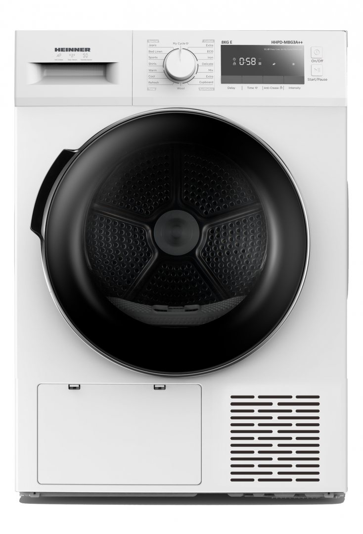 Uscatoare de rufe - Uscator de rufe HEINNER HHPD-M8G3A++, 8 kg, Clasa: E, Alb