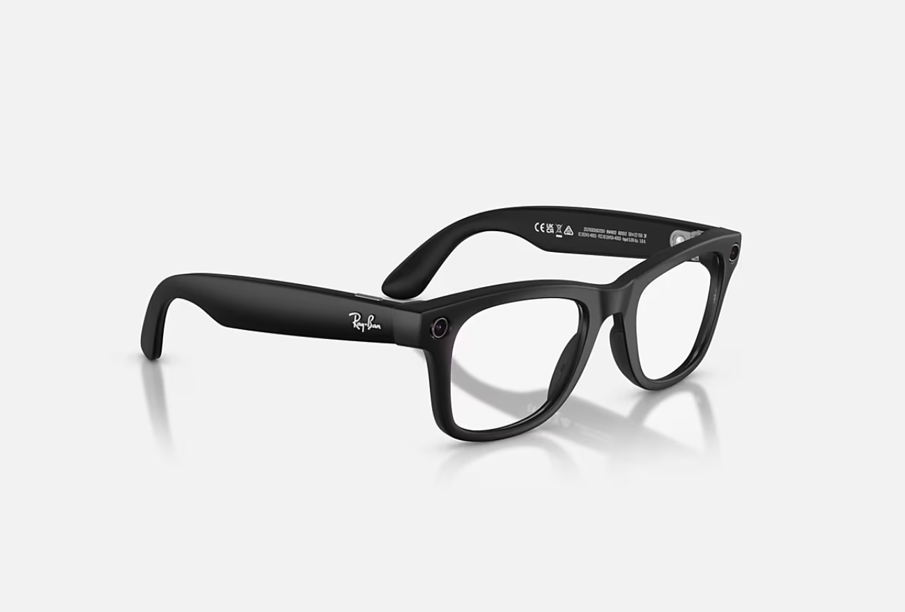 Ray-Ban Meta Wayfarer Gen 2 High Bridge FIT Matte Black Clear/Grey Transitions 50-22 [4]