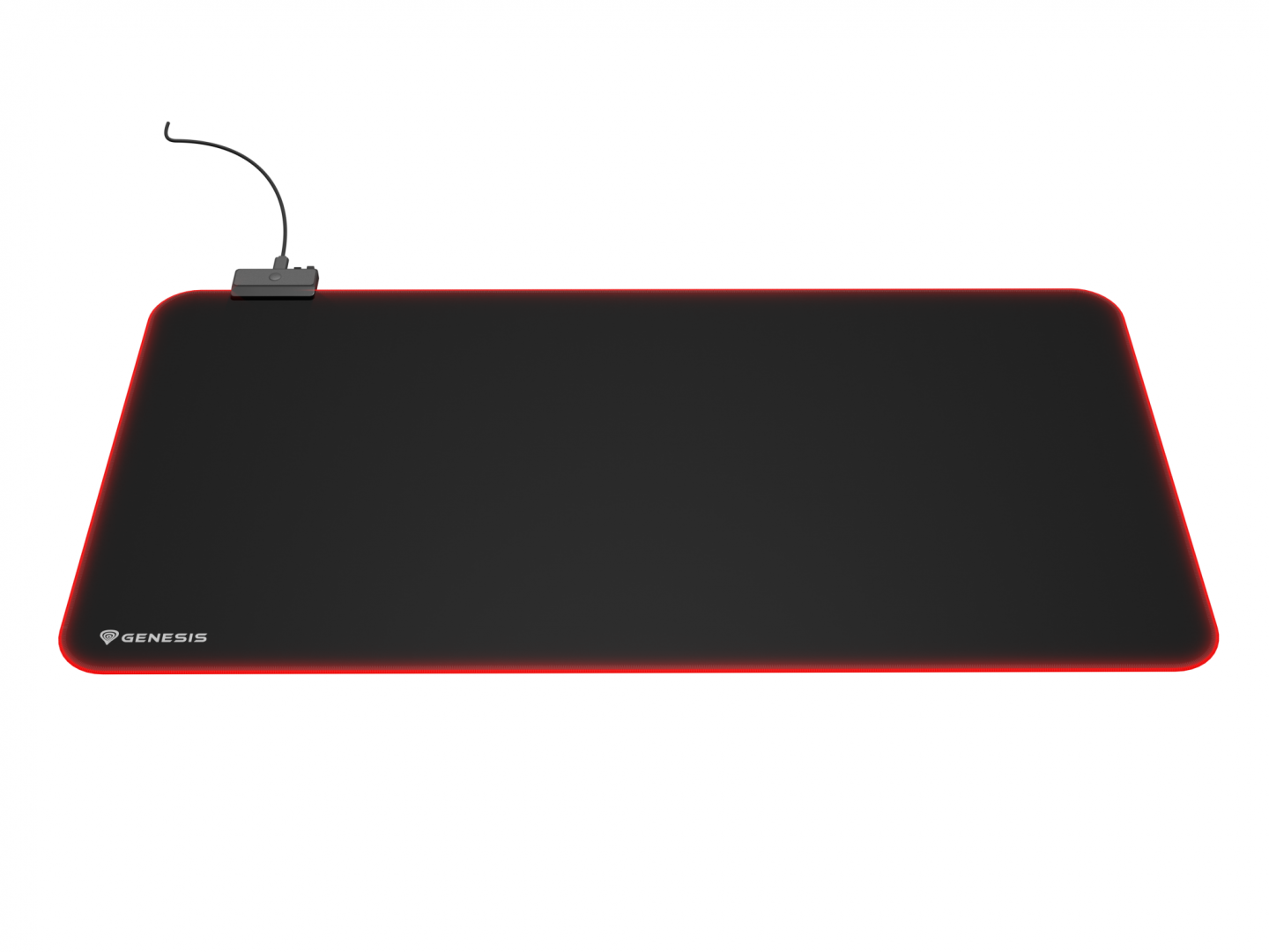 Mousepad Genesis Boron 500 XXL, iluminare RGB, material cauciuc + textil, dimensiuni 800x400x4 mm, negru [4]