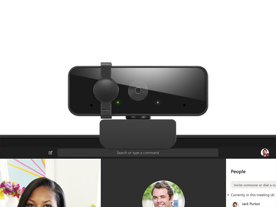 Camera Web Lenovo 310, rezolutie video Full HD, USB-A, Negru [3]