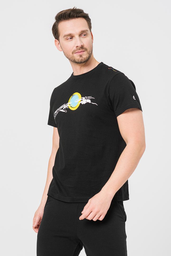 Tricouri - TRICOU CASUAL MANA BICICLETA BARBATI BLACK-M