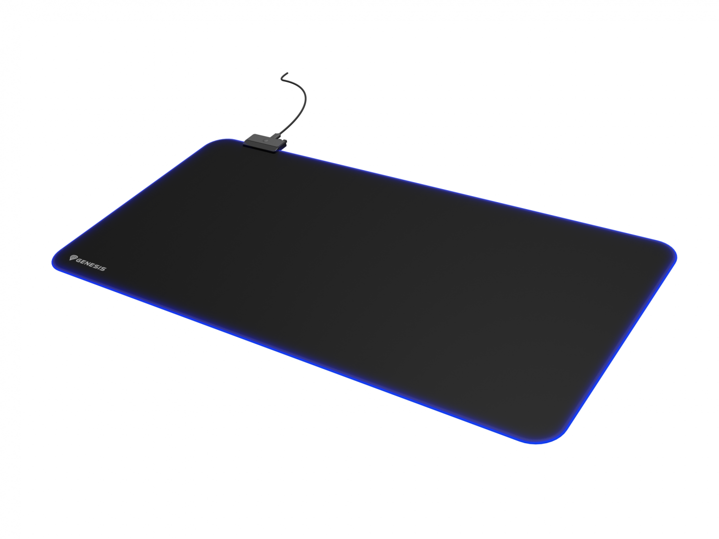 Mousepad Genesis Boron 500 XXL, iluminare RGB, material cauciuc + textil, dimensiuni 800x400x4 mm, negru [5]