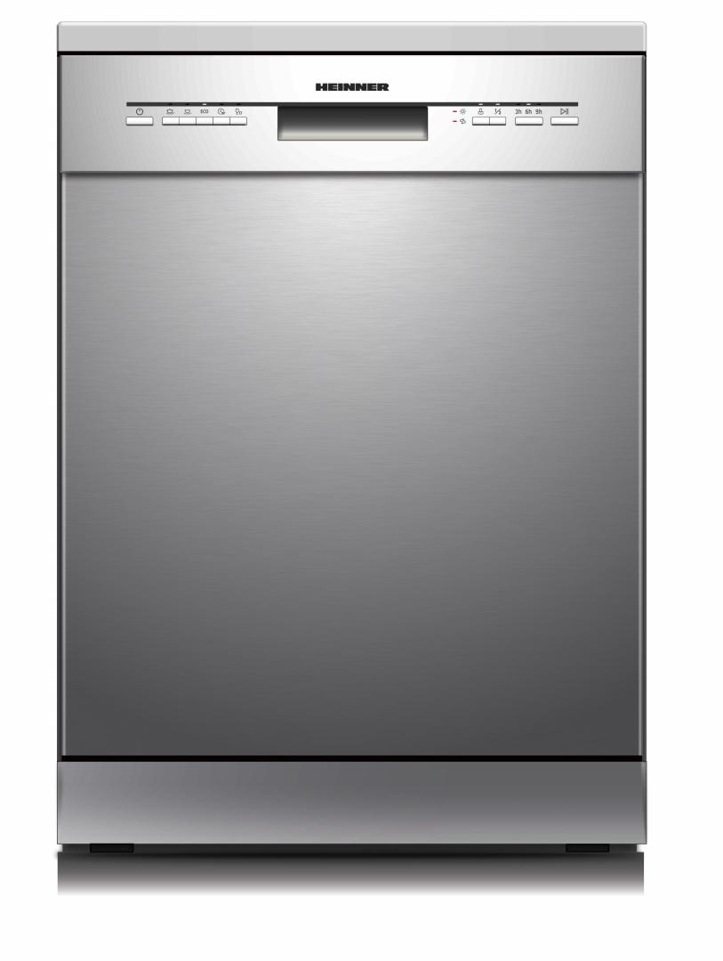 Masini spalat vase - Masina de spalat vase HEINNER HDW-FSM60514XE++, 14 seturi, 5 programe, Clasa: E, 60 cm, Silver