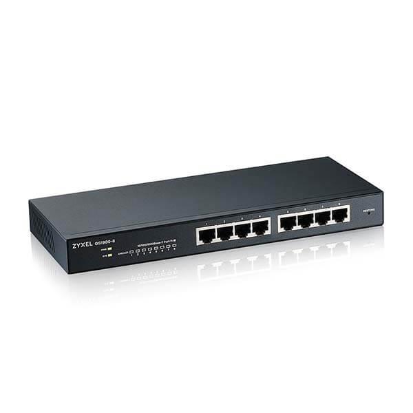 Switch-uri - Switch Zyxel Gigabit GS1900-8, 8 porturi, PoE