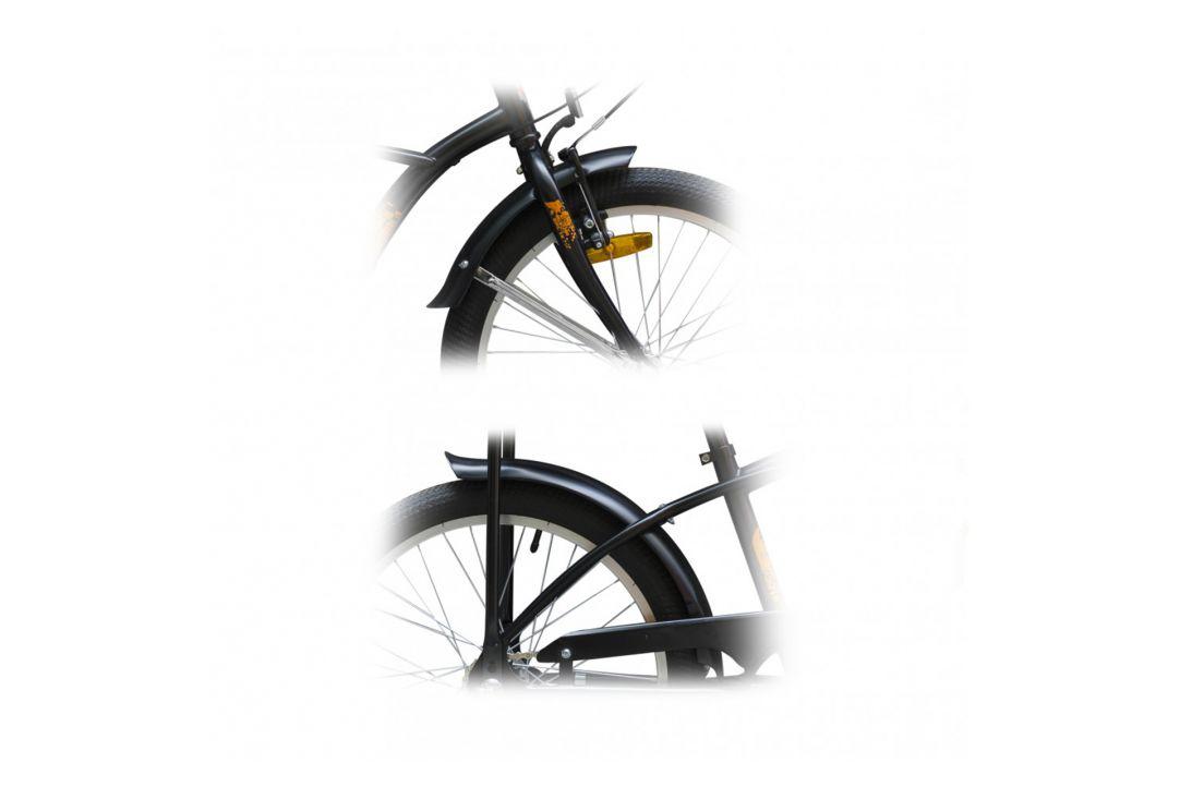 Accesorii ciclism - Aparatori Strada Mini 16 +suport, Negru