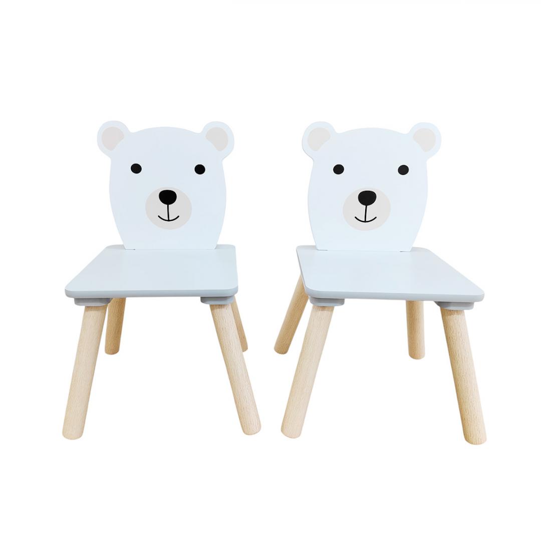 Set masuta si 2 scaune, cu spatiu de activitati, Bear, U-Grow [5]
