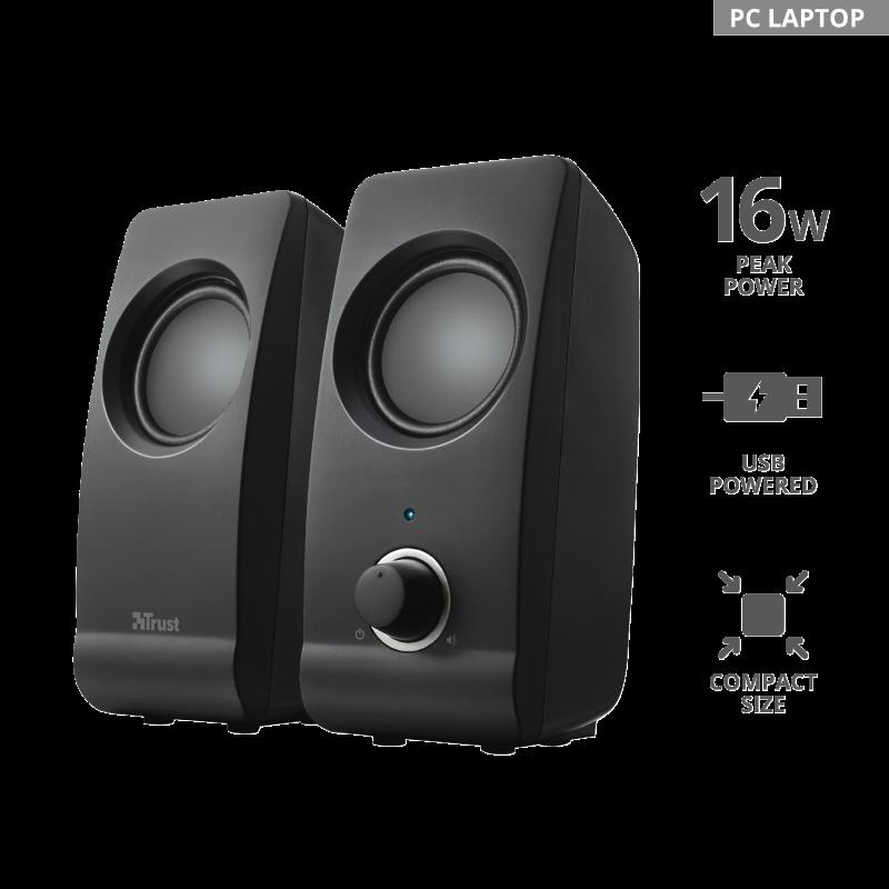 Boxe Stereo Trust Remo 2.0 Speaker Set, 8W, negru [1]