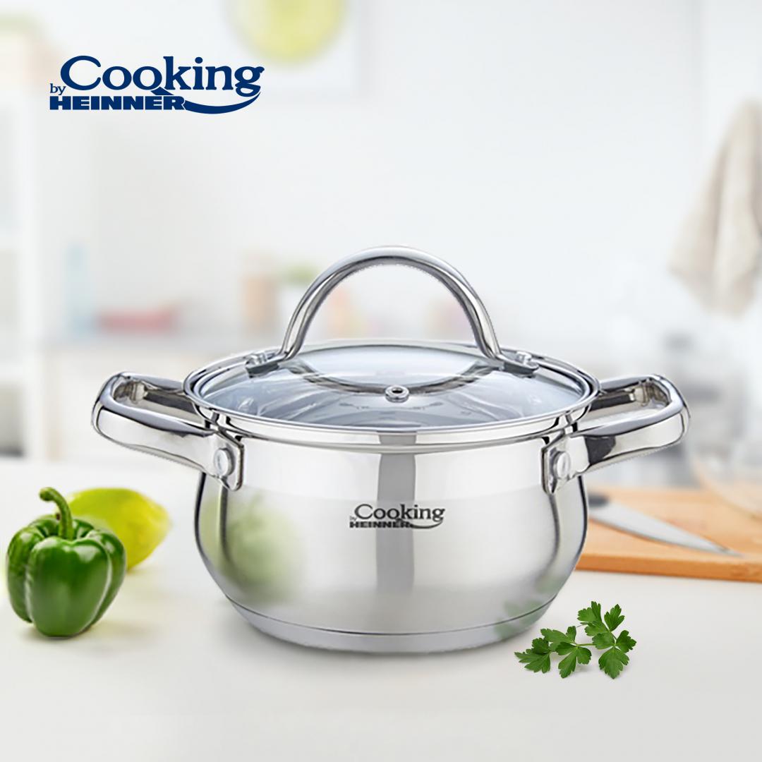 SEMIOALA INOX+CAPAC 18 X 10.5 CM, 2.6 L, AMIRA, COOKING BY HEINNER [3]
