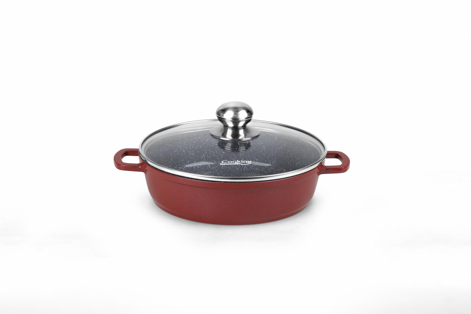 CRATITA ALUMINIU+CAPAC 24X6.5CM, 2.6L, CALABRIA, COOKING BY HEINNER [1]