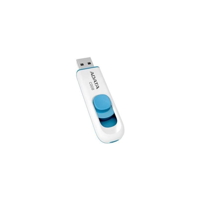 PC, Periferice & Software - Memorie USB ADATA C008 64 GB, USB 2.0, Alb