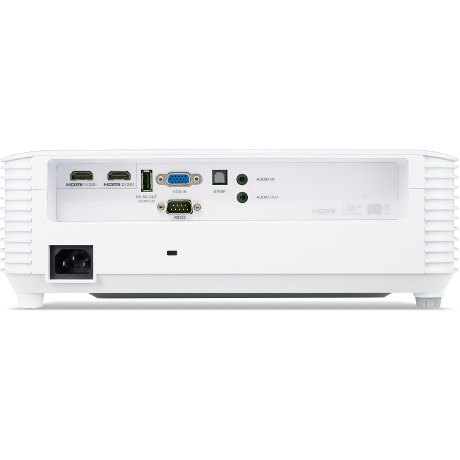 Videoproiector Acer X1827, 4K 3840* 2160, 4.000 lumeni, 16:9/ 4:3, 10.000:1, dimensiune maxima imagine, distanta maxima de proiectie 10 m, boxa 10W, lampa 5.000 ore/ 12.000 ore ecomode, 26 dB, 3.1 kg, [1]