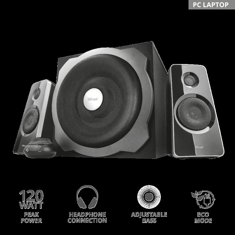 Boxe Stereo Tytan 2.1 Speaker Set - black [1]