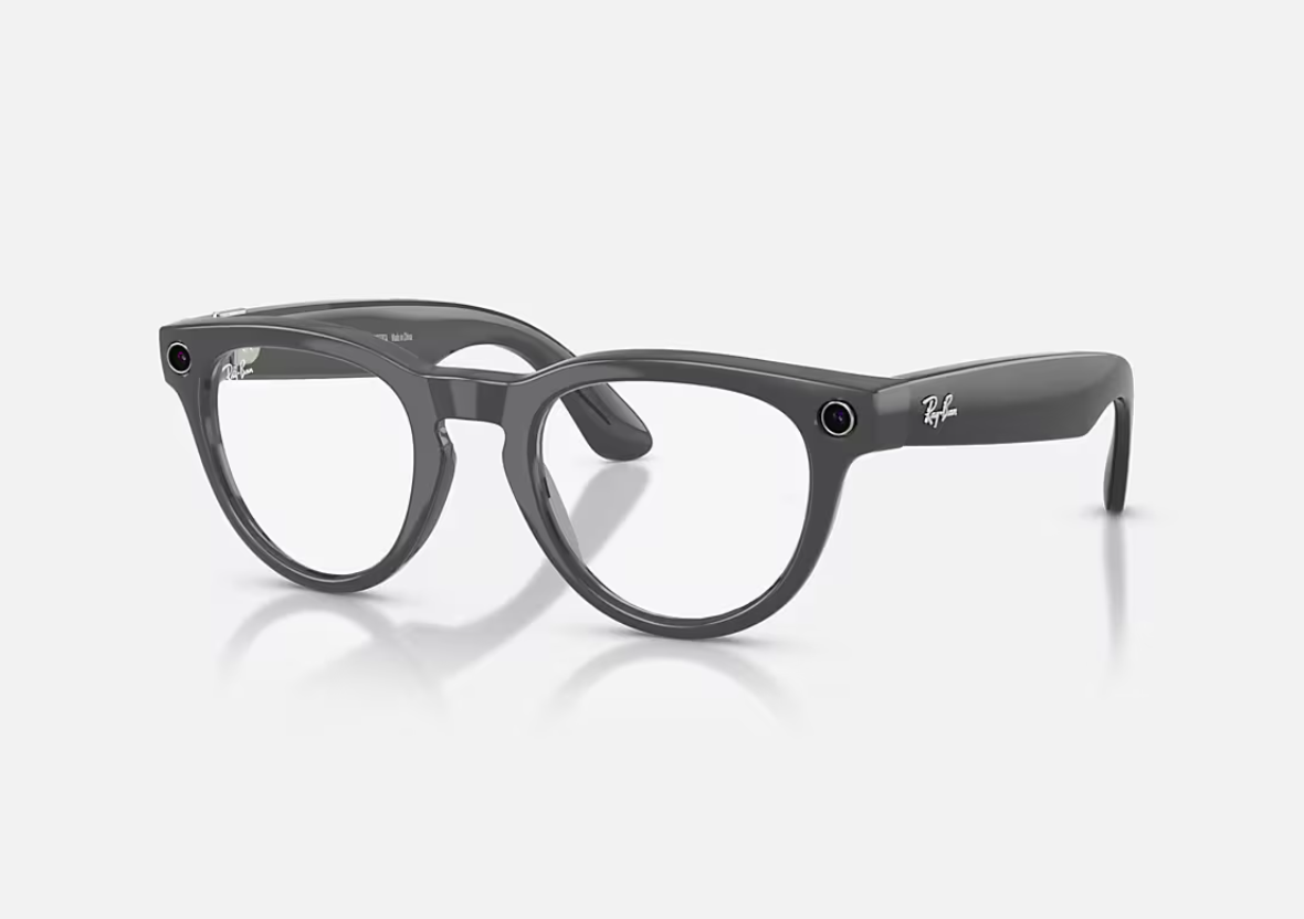Gadgeturi - Ray-Ban Meta Headliner Gen 2 High Bridge Fit Shiny Asteroid Grey Clear/Emerald Transitions 50-23