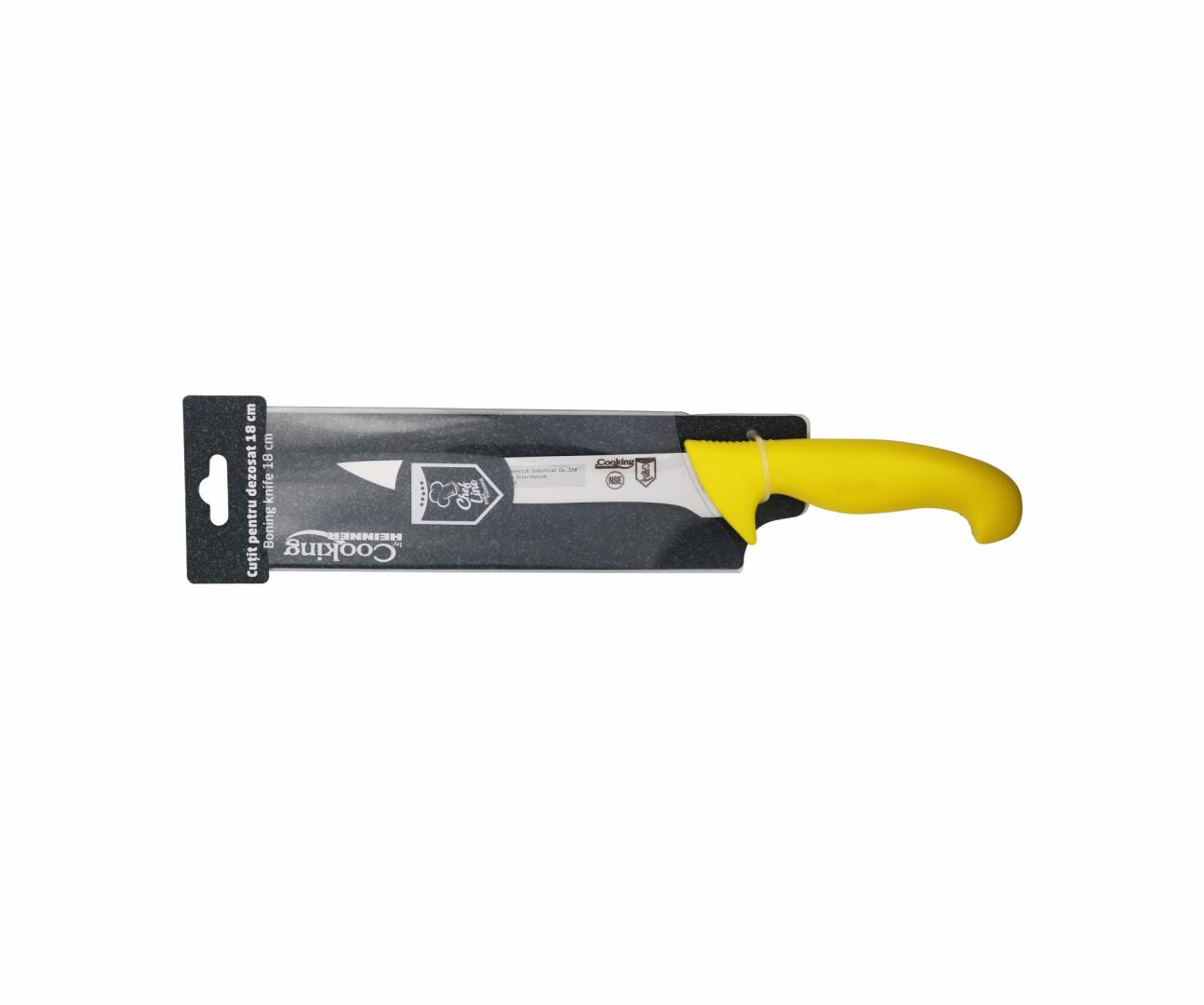 CUTIT DEZOSAT PROFESIONAL 18 CM, GALBEN, CHEF LINE, COOKING BY HEINNER [2]