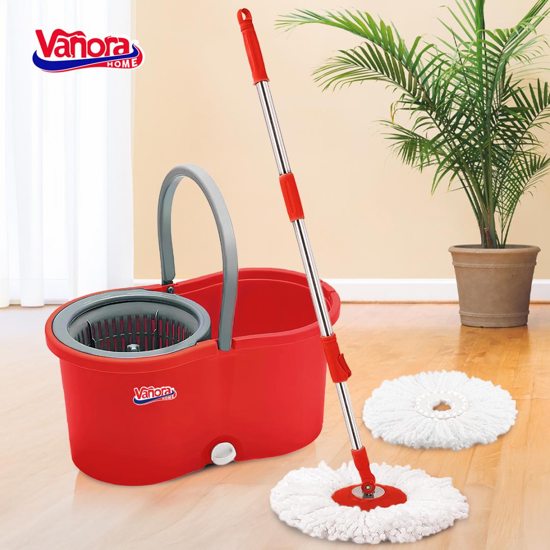 SET CURATENIE CU MOP ROTATIV, CLEAN360, ROSU [2]