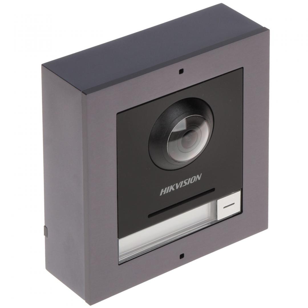 Video - Post videointerfon de exterior pentru blocuri Hikvision DS-KD8003-IME1 (B)SURFACE Low illumination 2 MP HD IR camera , Ethernet 10/100 Mbps self-adaptive Ethernet, Door control 2, breakdown voltage: 3