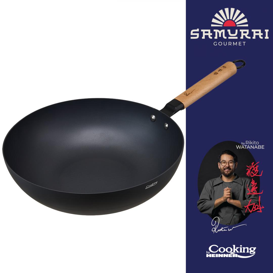 TIGAIE WOK 32X9 CM, RIKITO WATANABE, SAMURAI GOURMET, COOKING BY HEINNER [1]