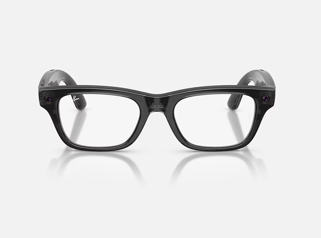 Ray-Ban Meta Blayzer Optics Gen 2 Universal Fit Shiny Transparent Black Demo Lens 50-19 [1]