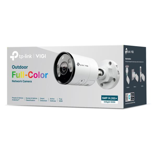 Camera IP Bullet TP-Link VIGI InSight S355, 5MP, Lentila 2.8mm, IR+WL 30m, rezolutie video 2880 X 1620, +/H.265/H.264+/H.264, [1]