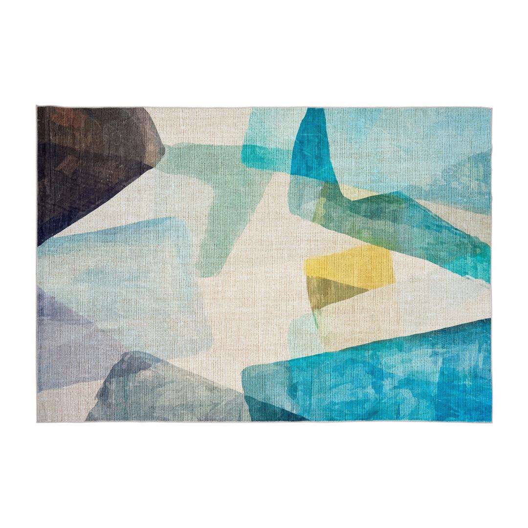 Decoratiuni Textile - Covor printat, FOREST 160x230 cm, lavabil cu spate antialunecare, inaltime fir 3mm