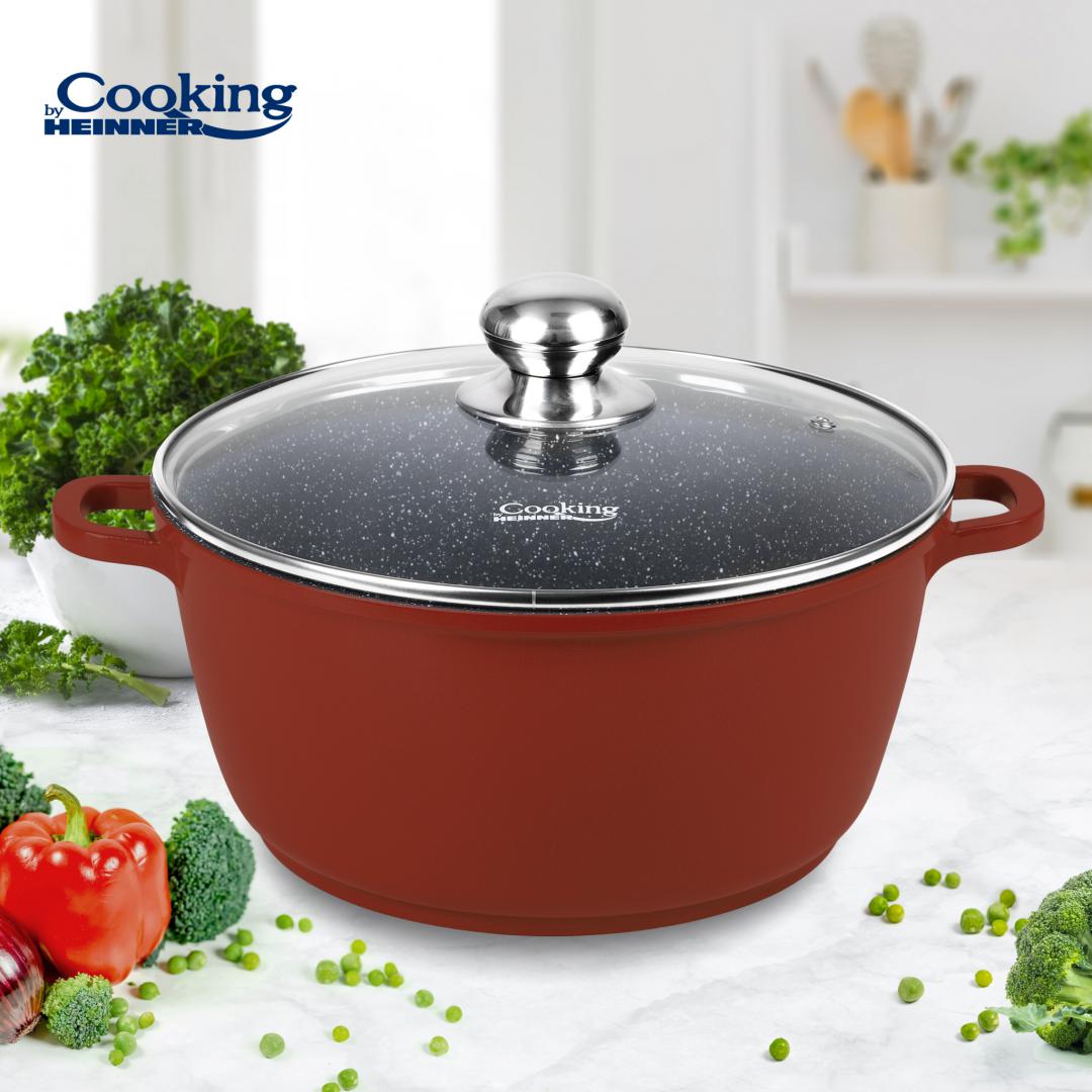 SEMIOALA ALUMINIU+CAPAC 40X17.5CM, 18.6L, CALABRIA, COOKING BY HEINNER [1]