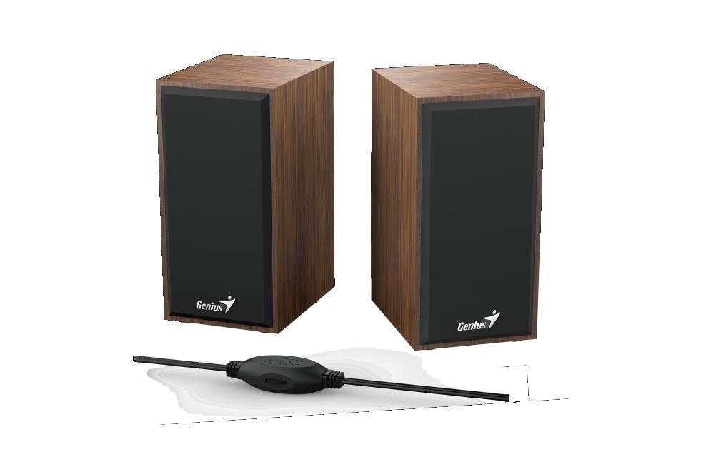 Boxe Genius 2.0 SP-HF180, 6W RMS, USB, Wood [1]