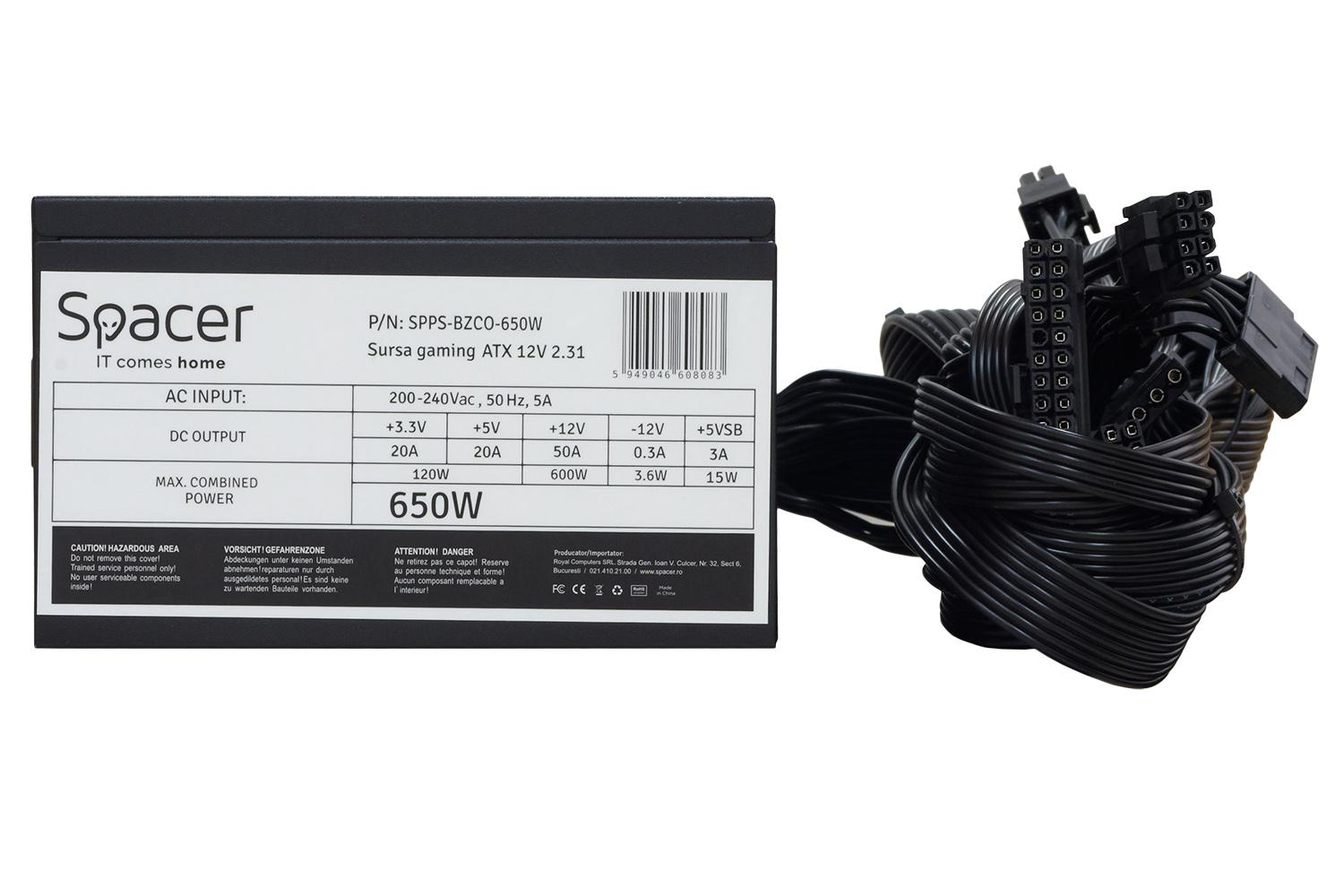 Sursa Spacer BZCO-650, 80+ Bronze, 650W [1]