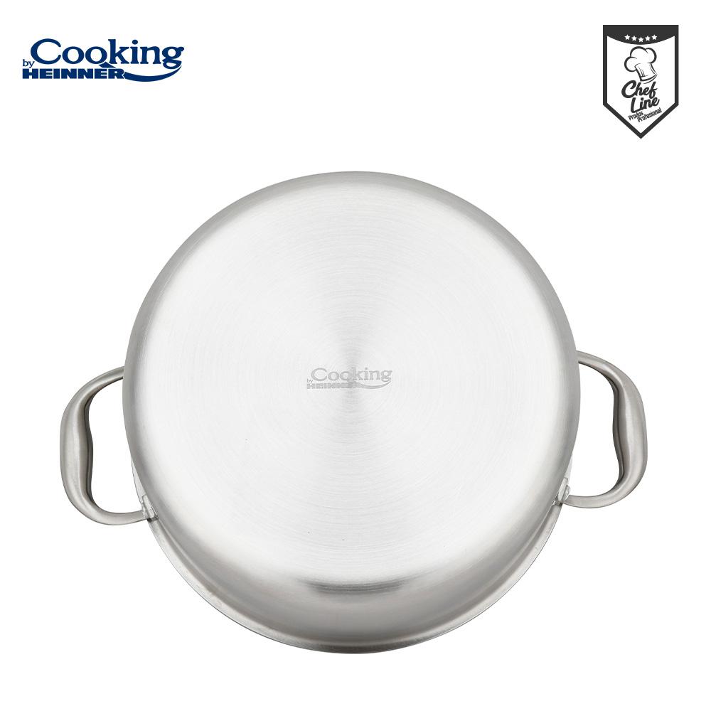 SEMIOALA INOX+CAPAC STICLA IN 3 STRATURI 28x13 CM, 7 L, TITANIUM3, COOKING BY HEINNER [3]