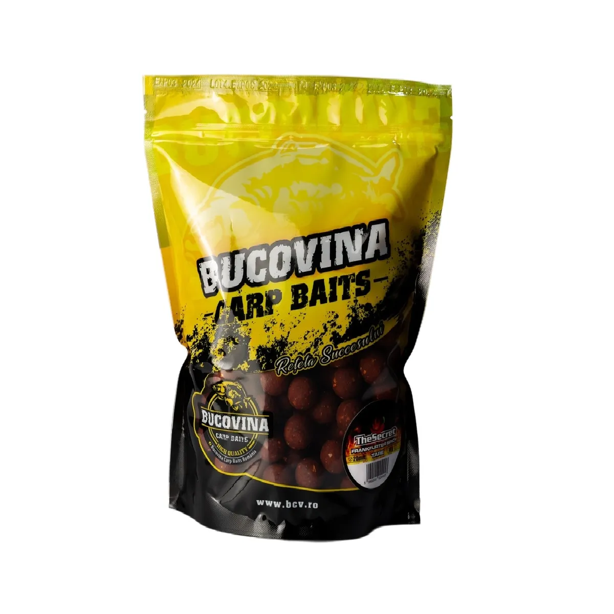 Boilies Bucovina The Secret Tare 20mm 1kg – Frankfurter Spicy [1]