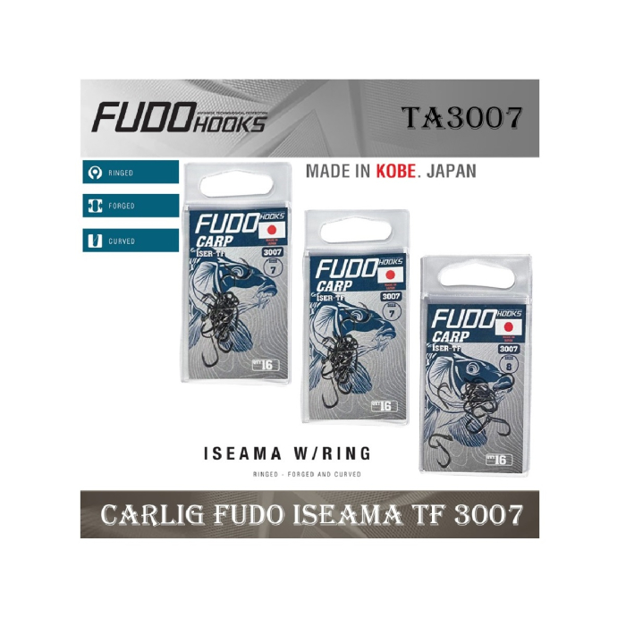 Carlige Fudo Iseama With Ring Teflonate 3007 Nr.7 16buc/plic [1]