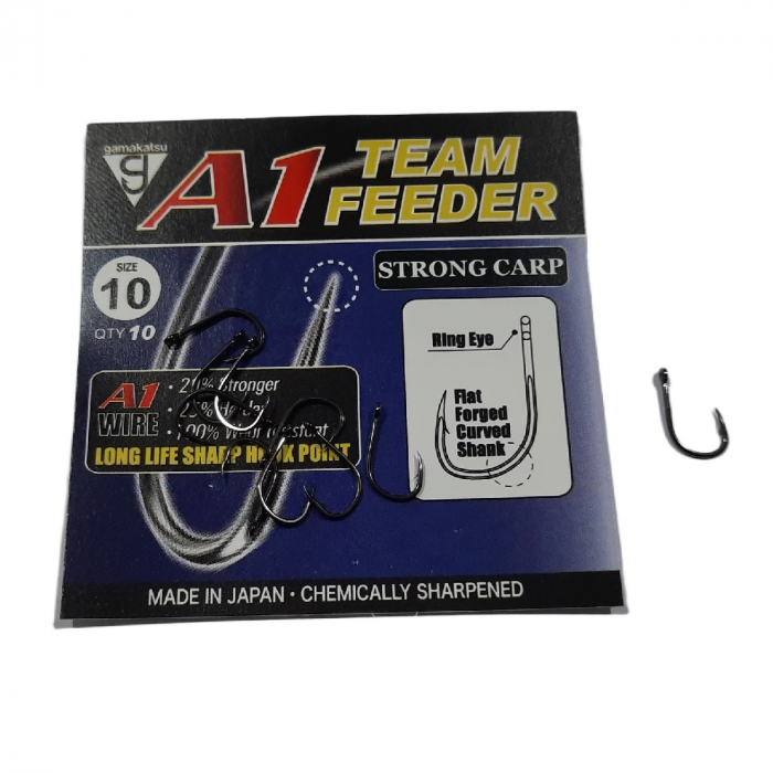Cârlige Gamakatsu A1 Team Feeder Strong Carp Nr.10 [1]