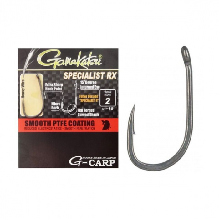 Carlige Gamakatsu G-Carp Specialist RX Black Nickel, Nr.6 [1]