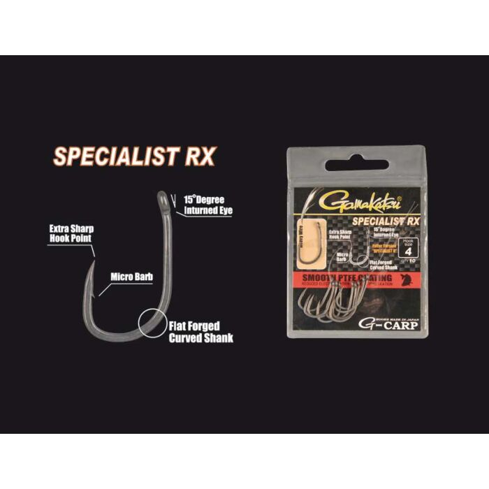 Carlige Gamakatsu G-Carp Specialist RX Black Nickel, Nr.8 [3]