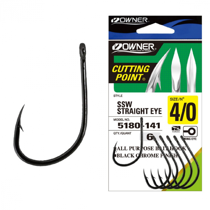 Cârlige Owner 5180 SSW Straight Eye Nr.6 [1]