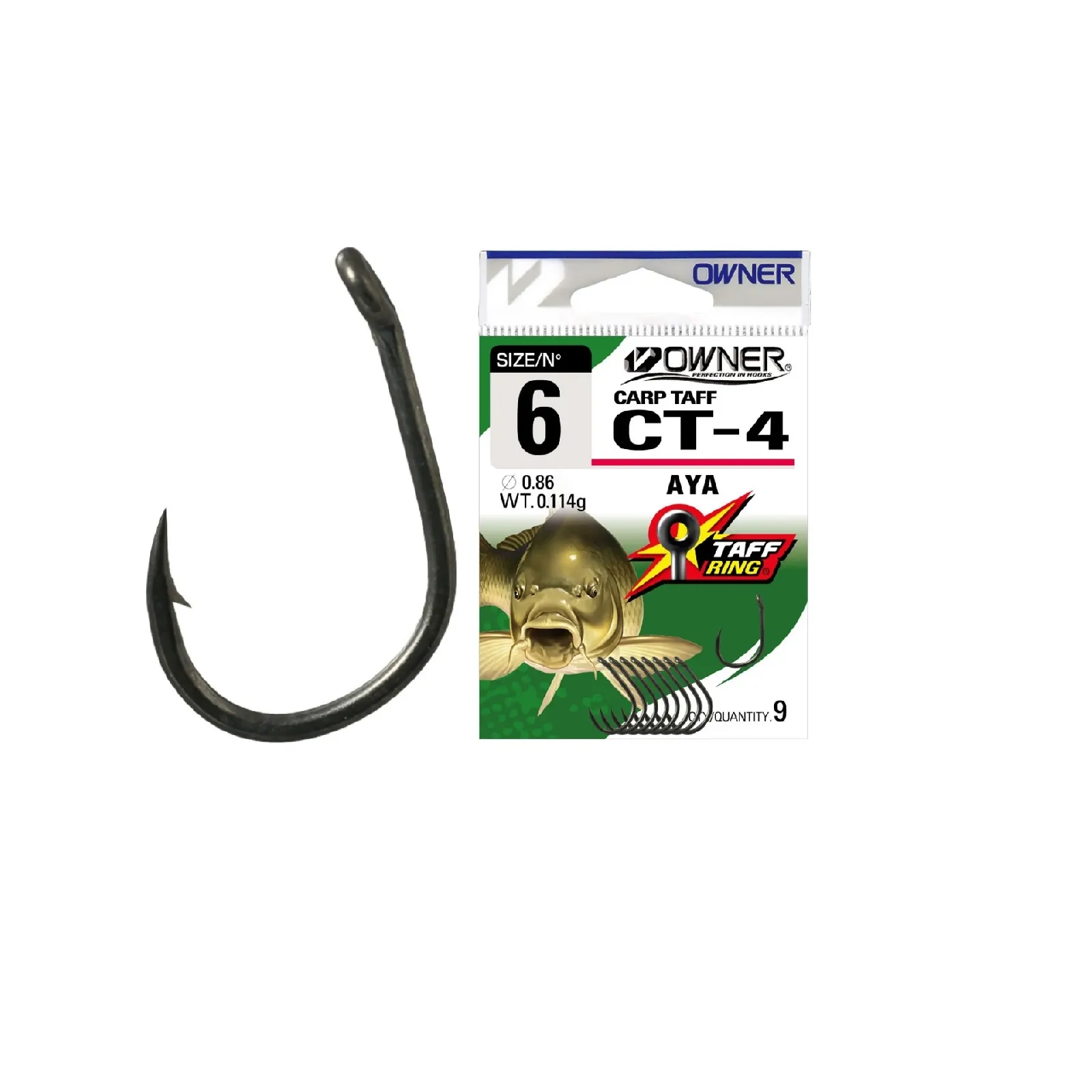 Cârlige Owner CT-4 Carp Aya Nr. 8 – Finețe și Eficiență în Pescuitul la Crap [1]