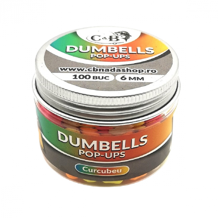 Dumbells C&B Pop-Ups Curcubeu 6mm/100 buc [2]