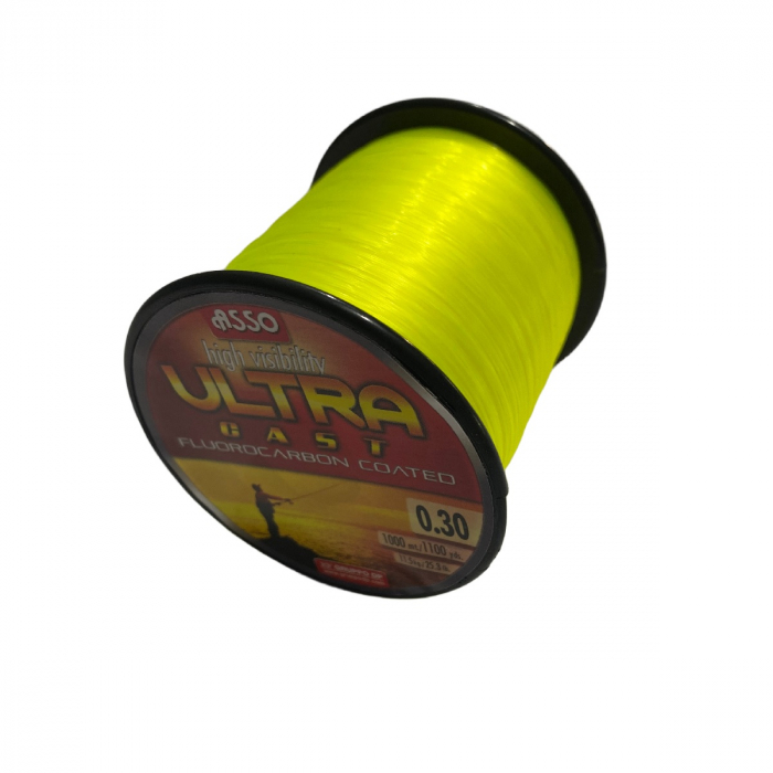 Fir Monofilament Asso Ultra Cast 0.30mm 1000m Galben Fluo [2]
