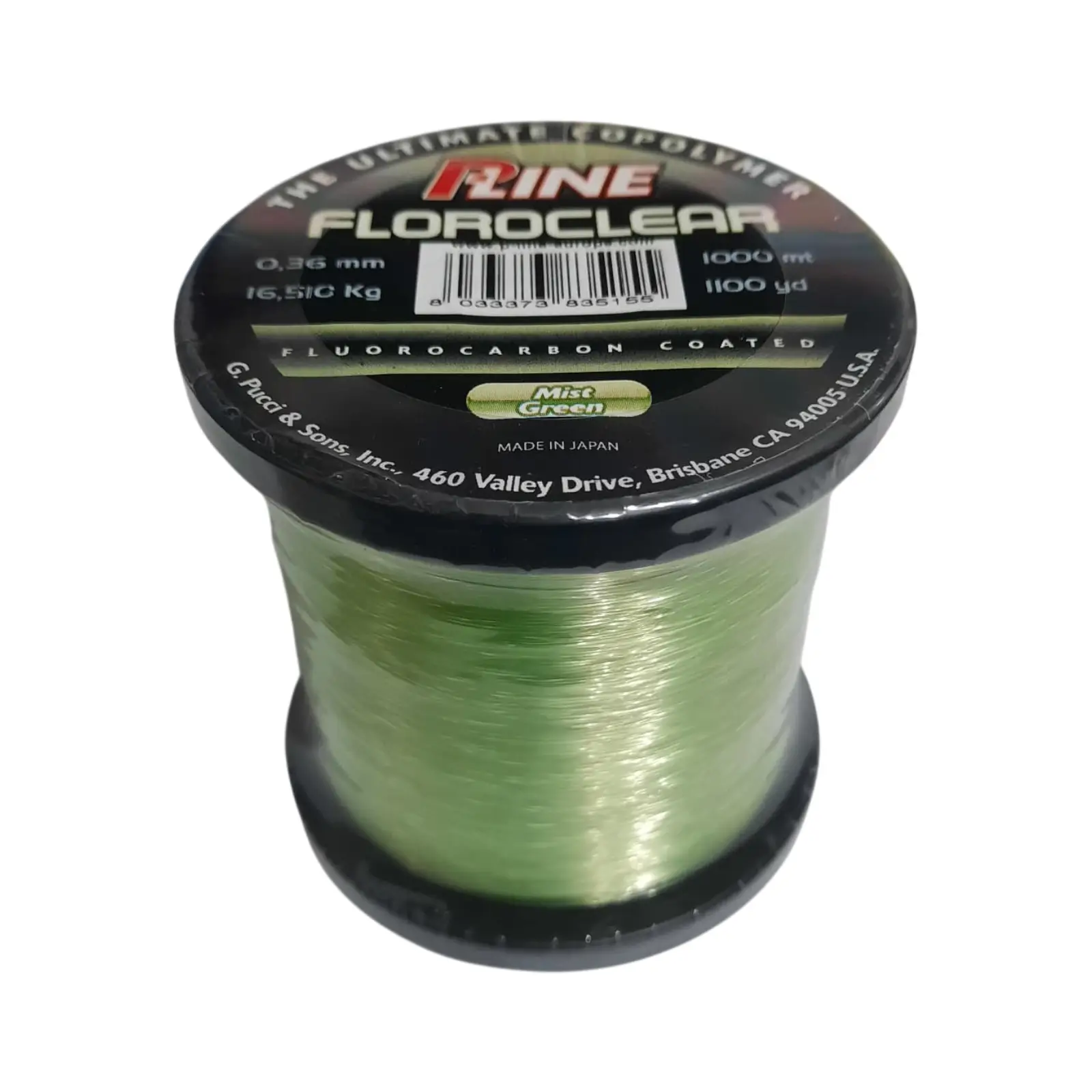Fir Monofilament P-Line Floroclear Mist Green, 1000m [2]