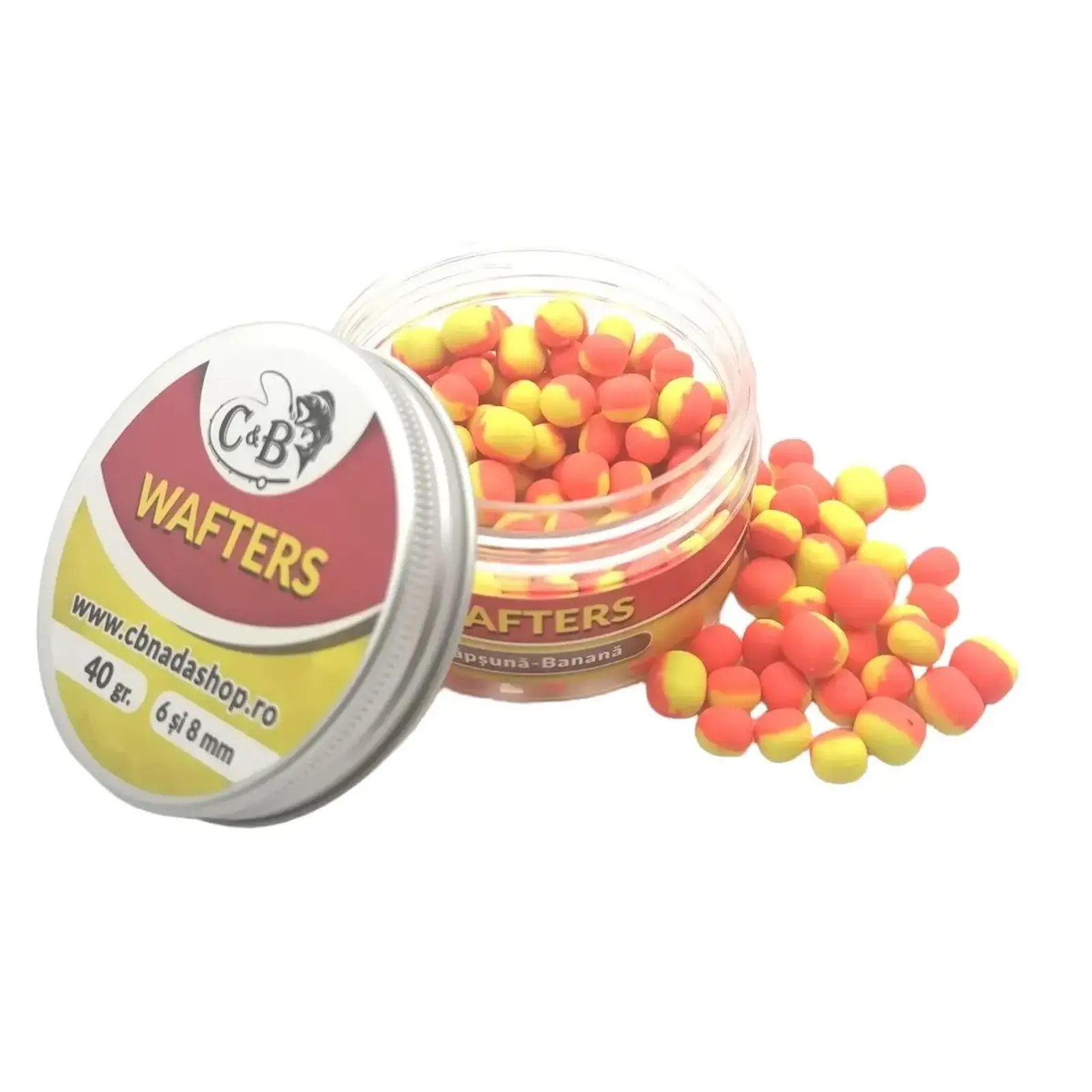 Wafters C&B Căpșună Banană Galben-Roșu 6/8mm 40g [1]
