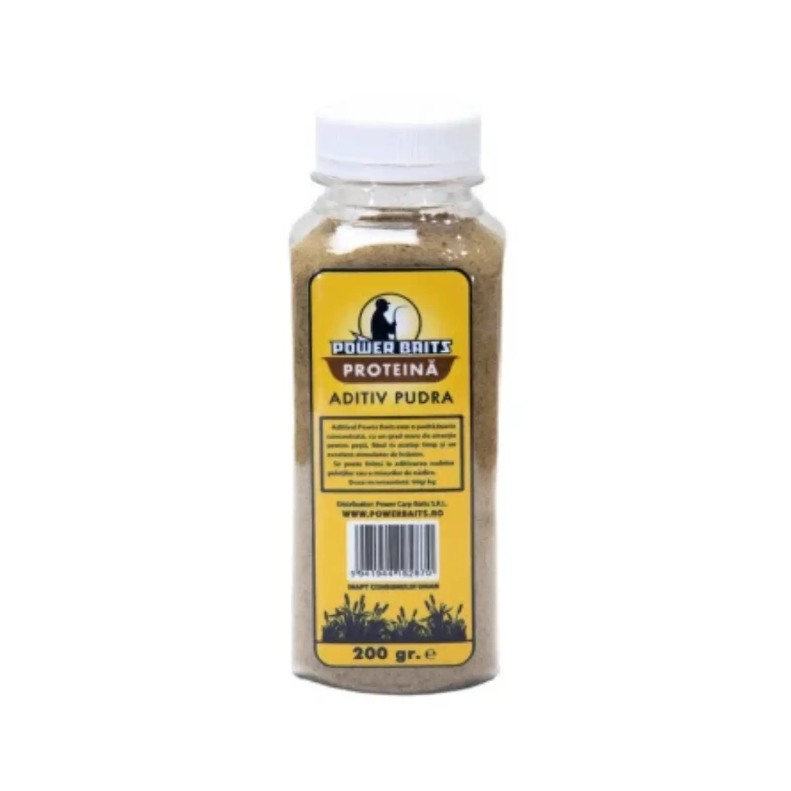 Lichide și Atractanți - Aditiv pudră Power Baits Proteină 200g stimulator hrănire nutritiv concentrat