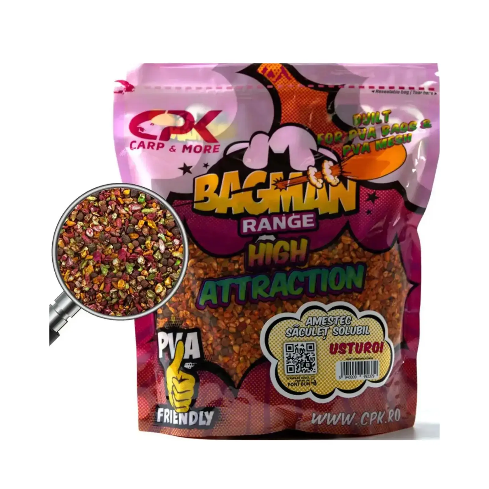 Nadă, Groundbait și Stick Mix - Amestec Săculeți Solubili CPK Usturoi 800g Atracție Rapidă