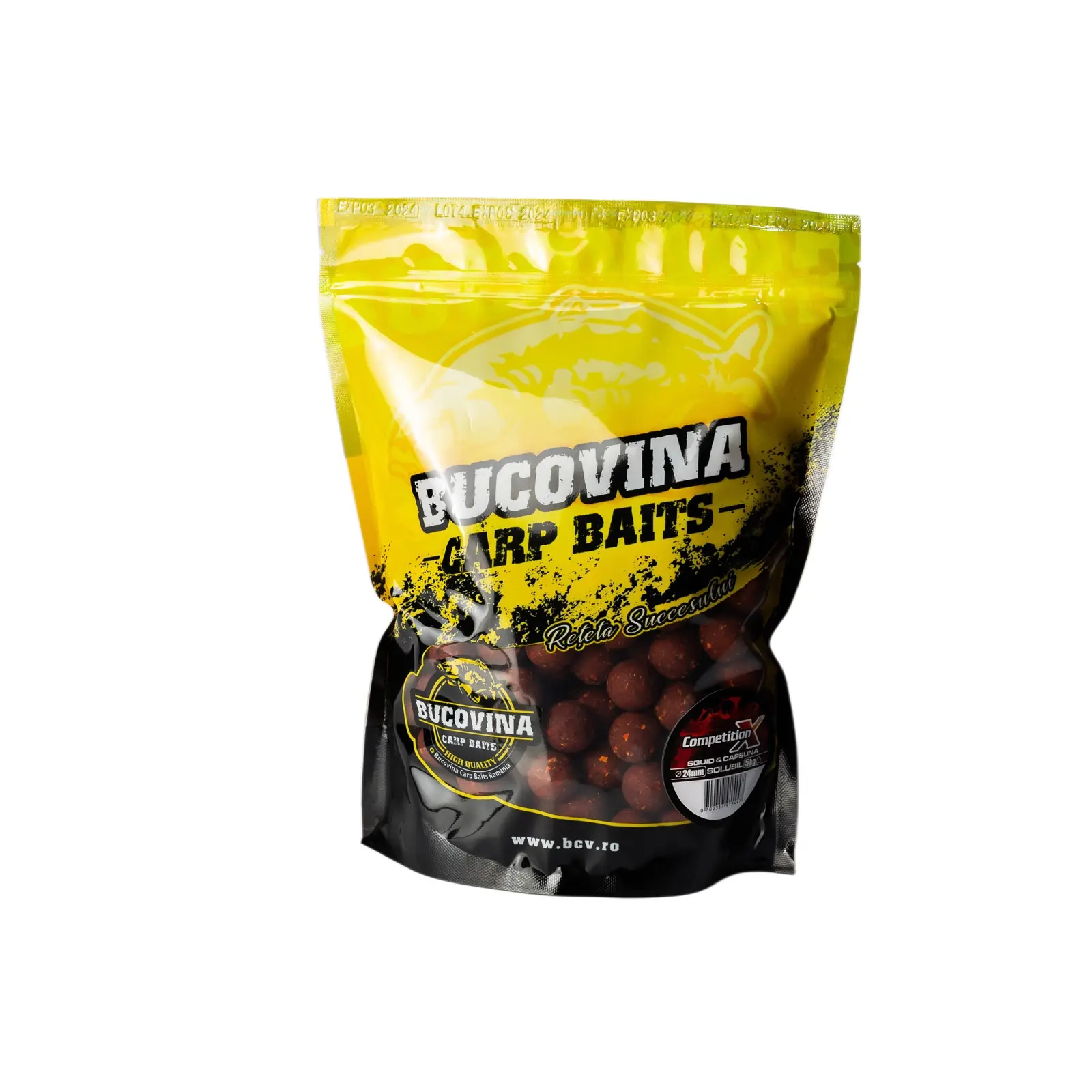 Boilies de Nadit - Boilies Bucovina Competition X Squid & Capsuna Tare 20mm 1kg